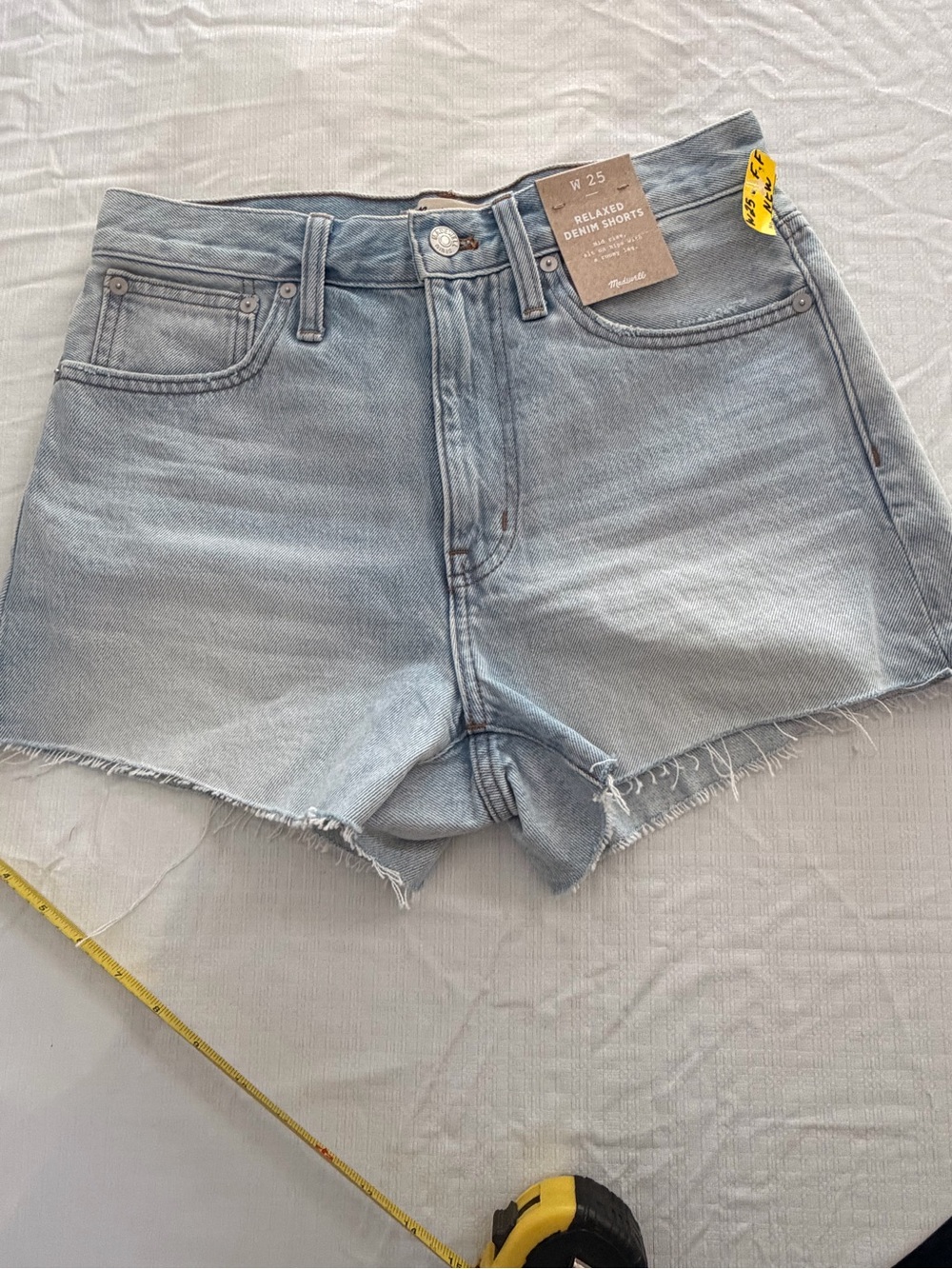 Madewell Light Blue Relaxed Denim Cutoff Shorts